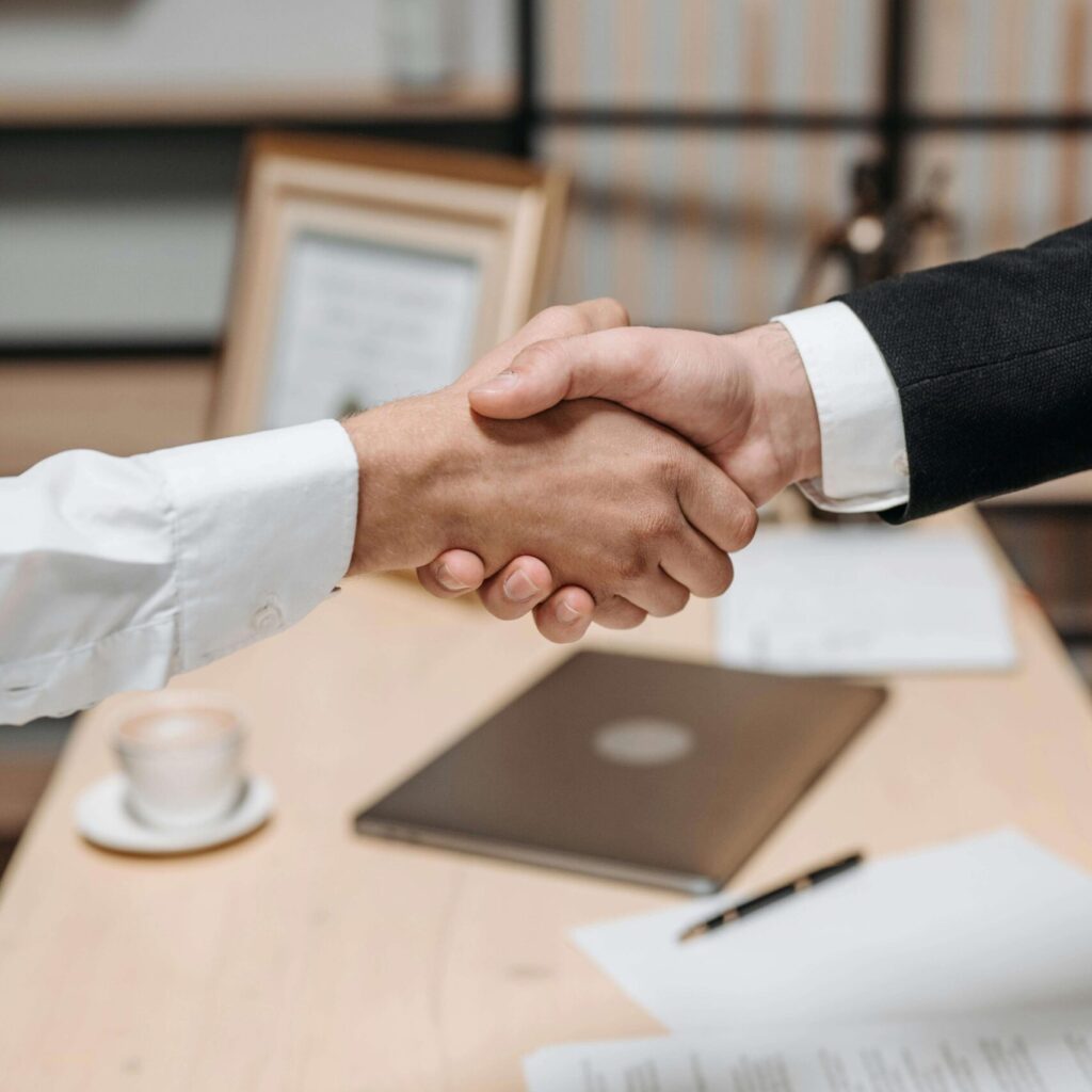 A hand shake