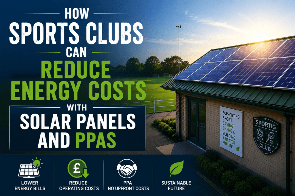 How Sports Clubs Can Reduce Energy Costs with Solar Panels and PPAs